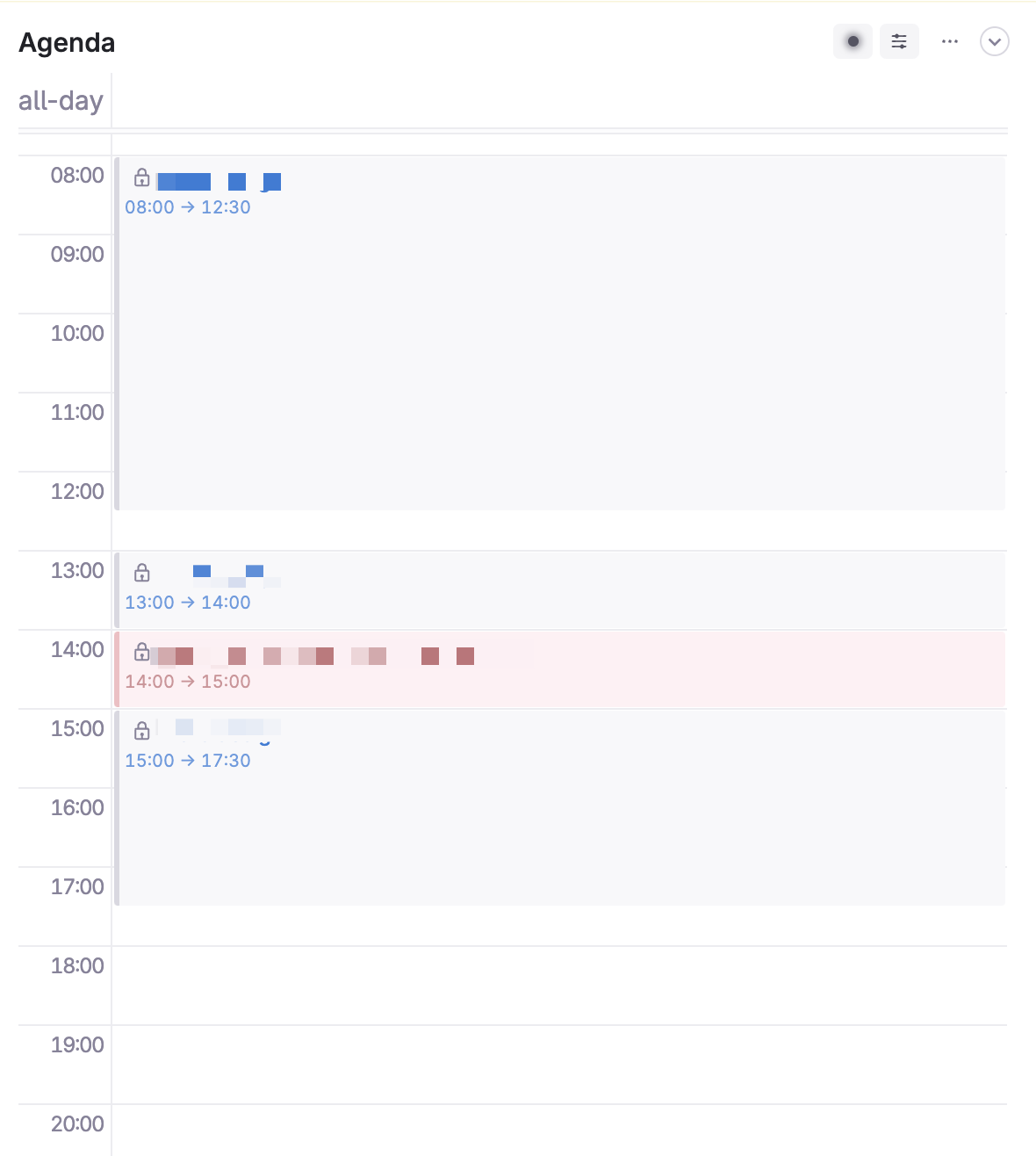 Calendar pane